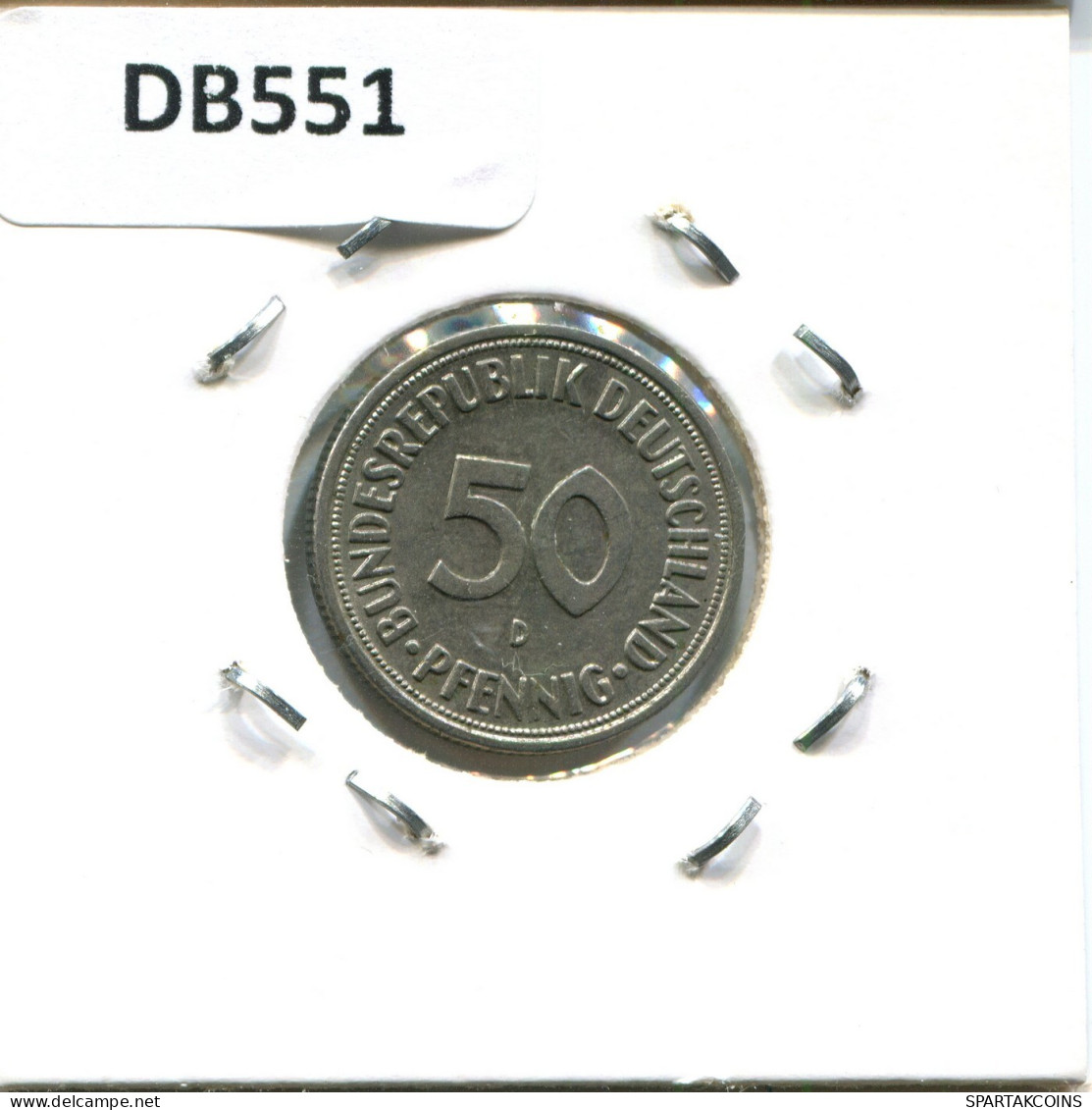 50 PFENNIG 1969 D BRD DEUTSCHLAND Münze GERMANY #DB551.D.A - 50 Pfennig