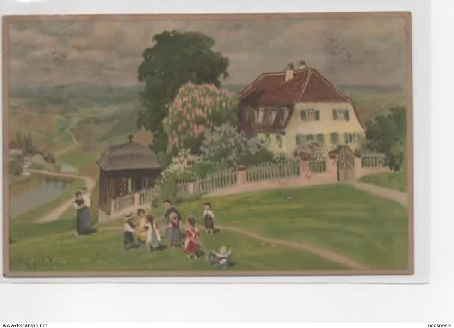 Antike Postkarte  Paul Hey "Auf Blühenden Pfaden" Serie 1512 - 1900-1949