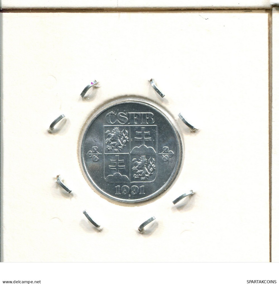 10 HALERU 1991 CZECHOSLOVAKIA Coin #AS539.U.A - Czechoslovakia