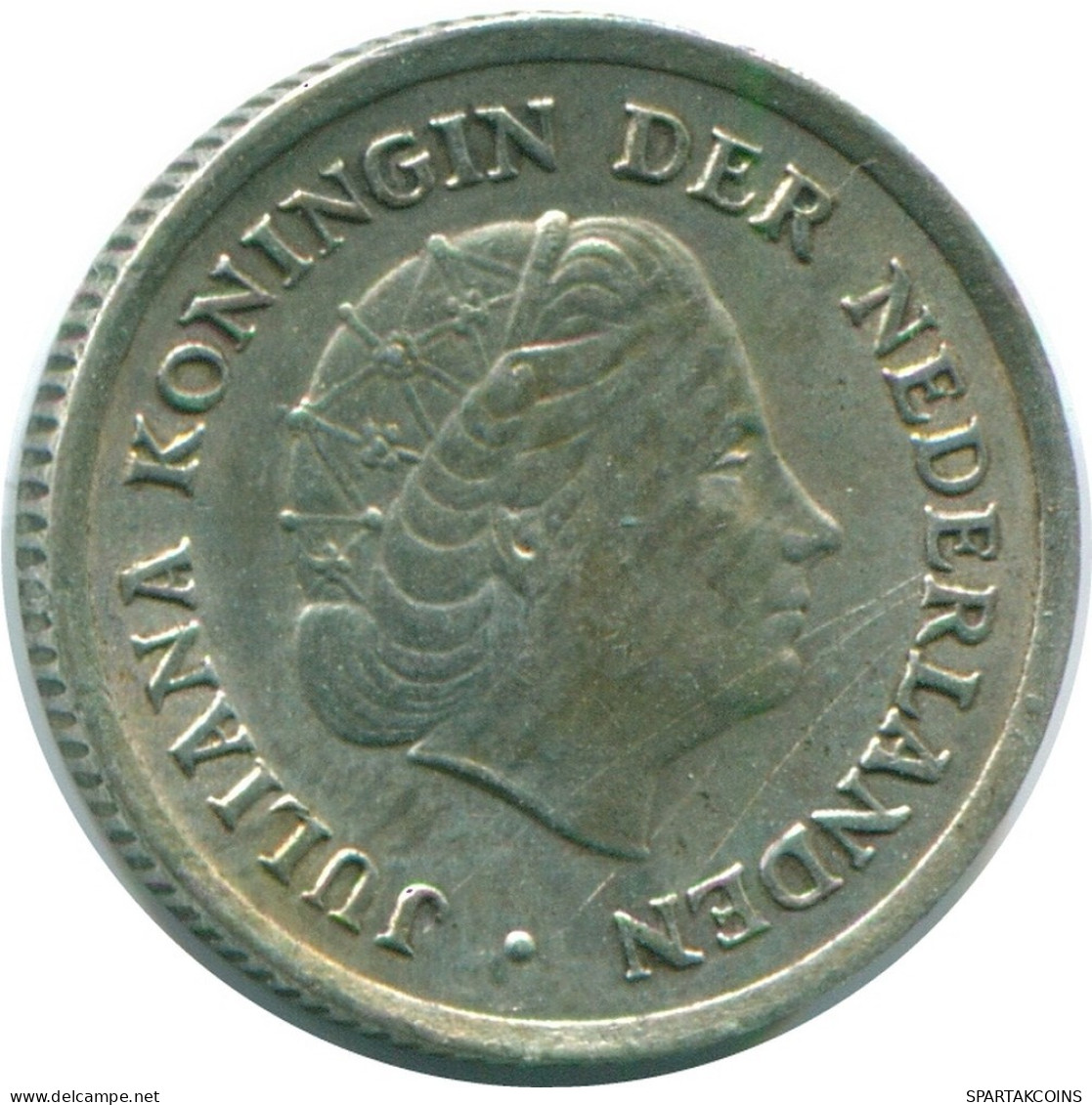 1/10 GULDEN 1966 NIEDERLÄNDISCHE ANTILLEN SILBER Koloniale Münze #NL12768.3.D.A - Antilles Néerlandaises