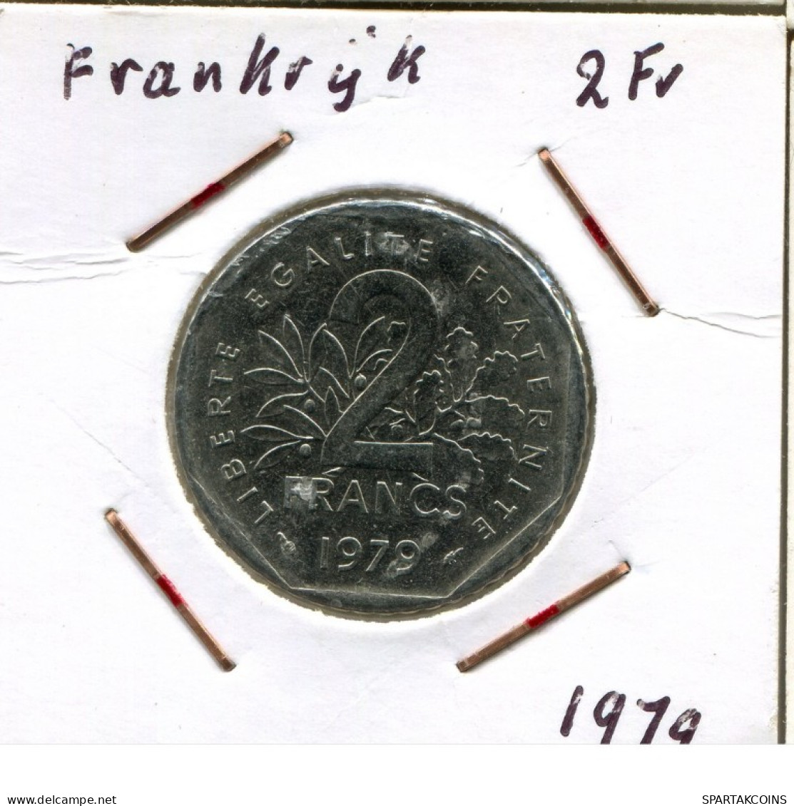 2 FRANCS 1979 FRANCE Coin Semeuse French Coin #AM609.U.A - 2 Francs