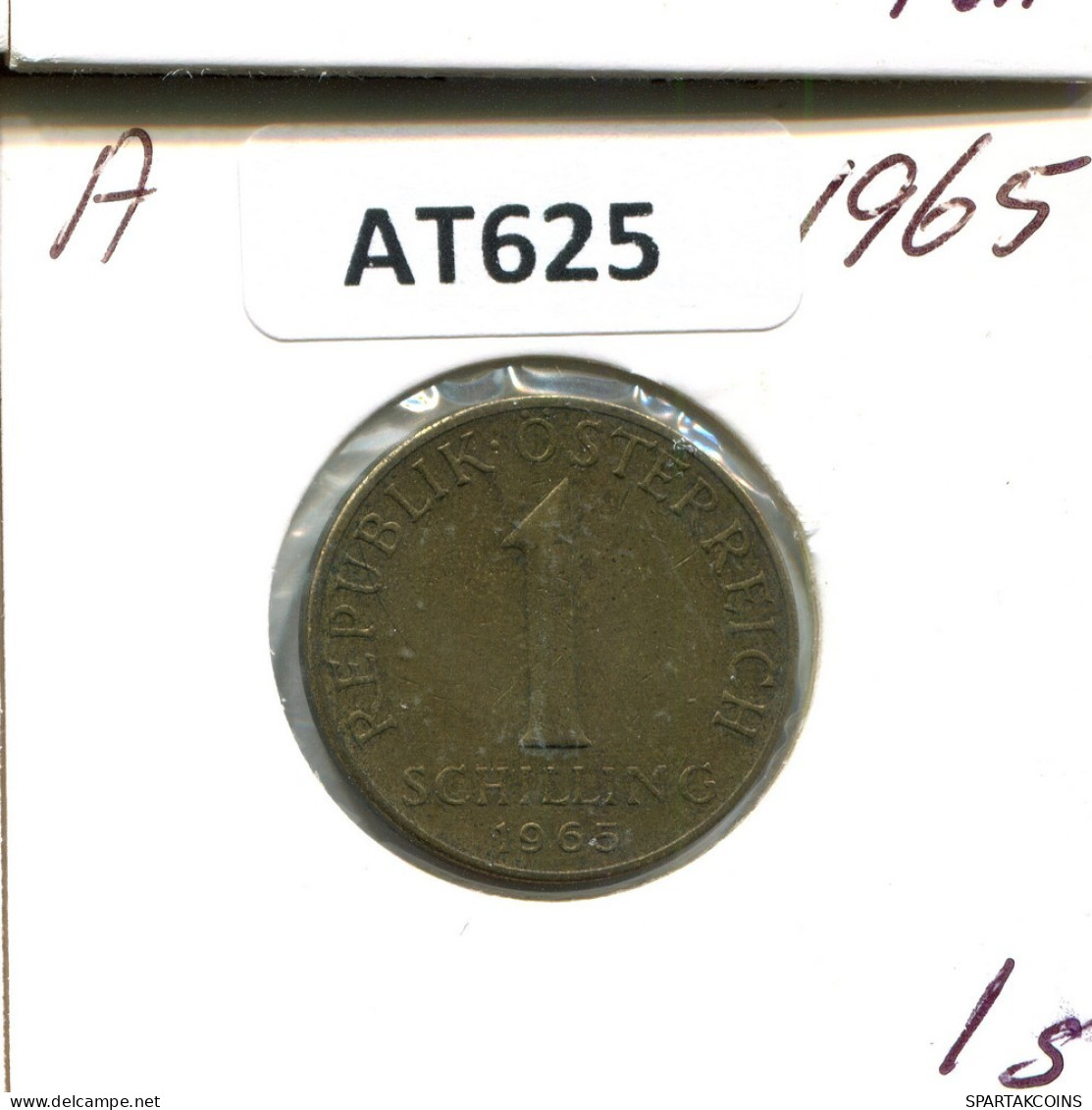 1 SCHILLING 1965 AUSTRIA Moneda #AT625.E.A - Austria