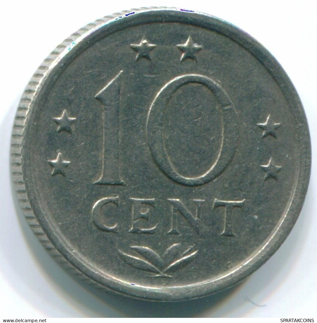 10 CENTS 1970 NIEDERLÄNDISCHE ANTILLEN Nickel Koloniale Münze #S13350.D.A - Niederländische Antillen