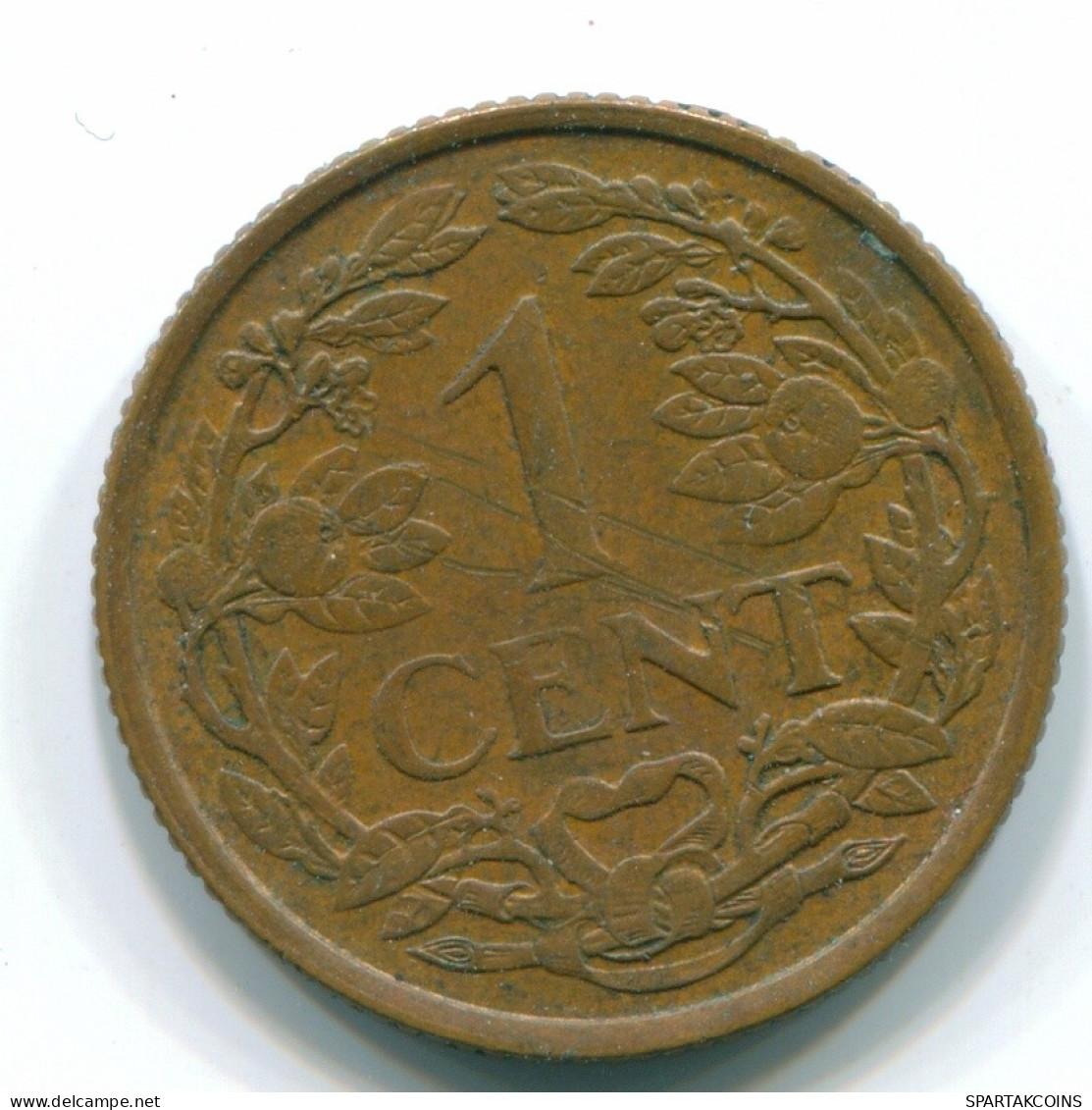 1 CENT 1963 NETHERLANDS ANTILLES Bronze Fish Colonial Coin #S11094.U.A - Antilles Néerlandaises
