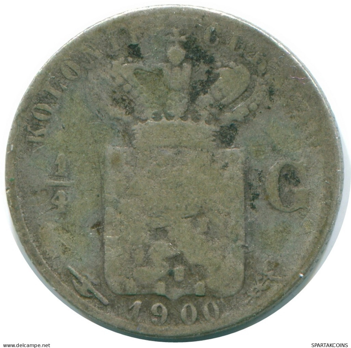 1/4 GULDEN 1900 CURACAO NIEDERLANDE SILBER Koloniale Münze #NL10462.4.D.A - Curacao