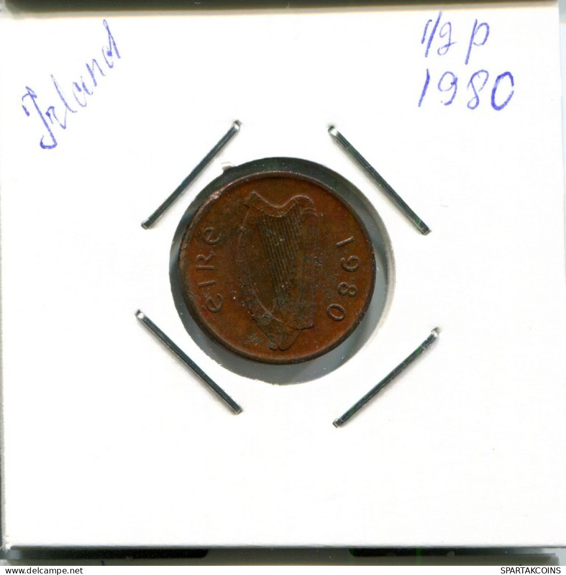 1/2 PENNY 1980 IRLANDA IRELAND Moneda #AN673.E.A - Irlande