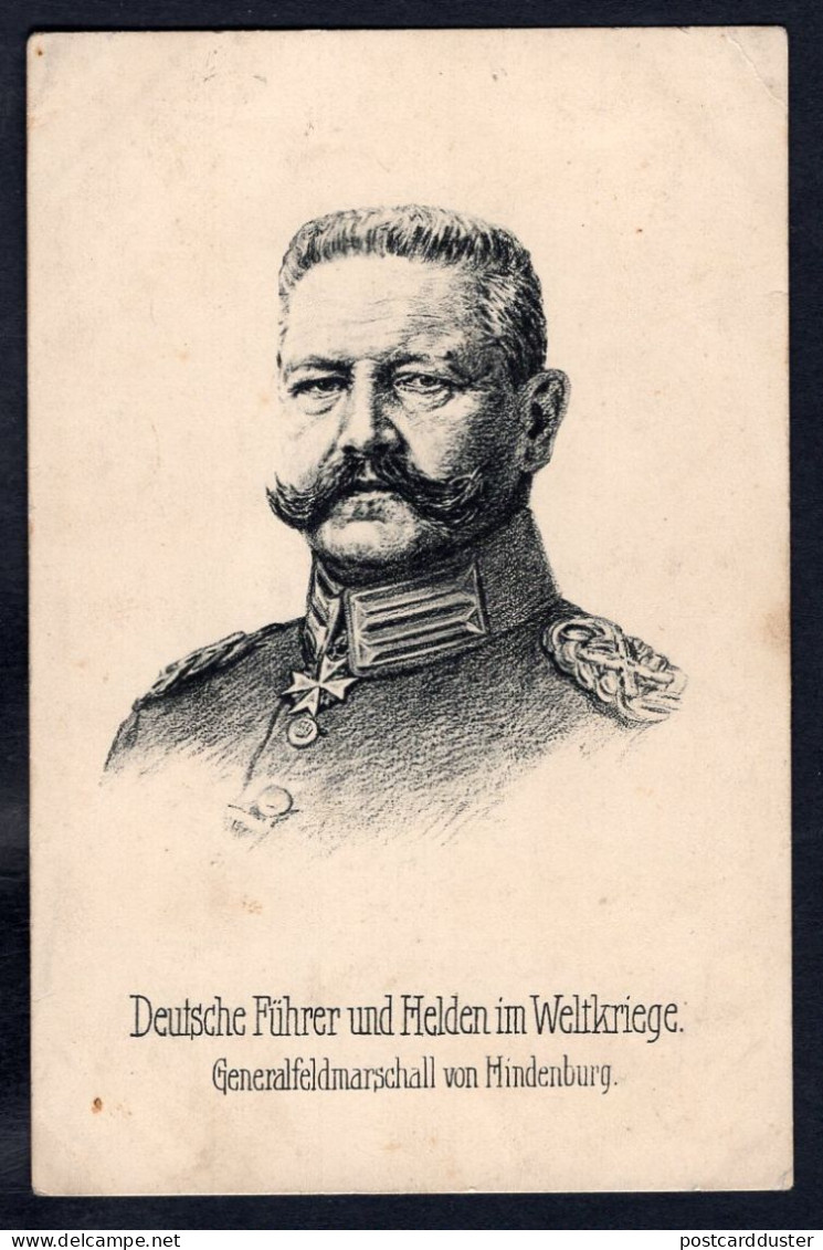 Germany C1918-20 Generalfeldmarschall Paul Von Hindenburg Old Postcard  (h3505) - Persönlichkeiten