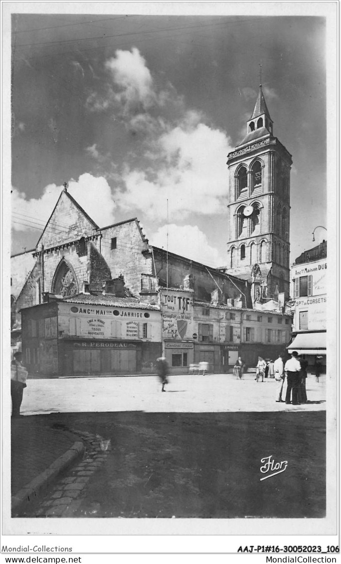 AAJP1-16-0053 - COGNAC - L'Eglise St-Leger Et Place D'Armes - Cognac