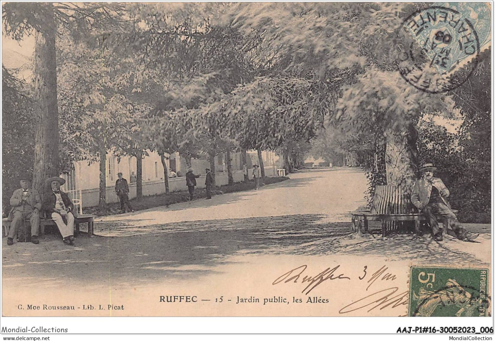 AAJP1-16-0003 - RUFFEC - Jardin Public - Les Allées - Ruffec