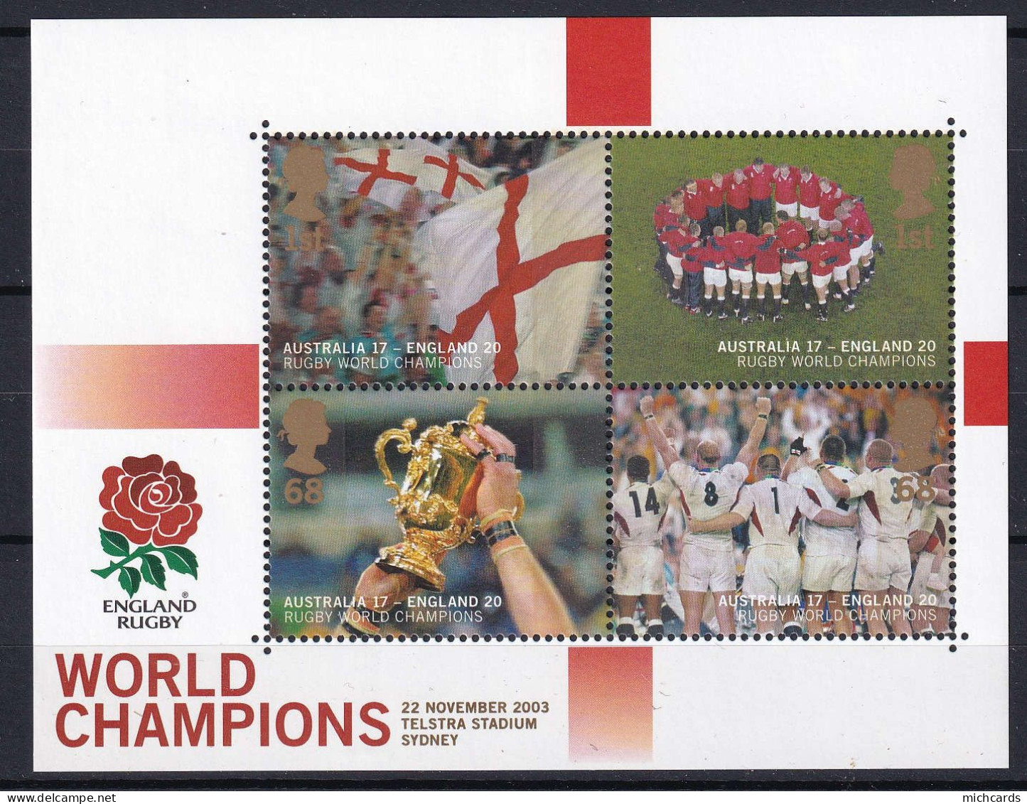 191 GRANDE BRETAGNE 2003 - Y&T BF 22 - Sport Rugby Coupe Du Monde Sydney - Neuf ** (MNH) Sans Charniere - Neufs