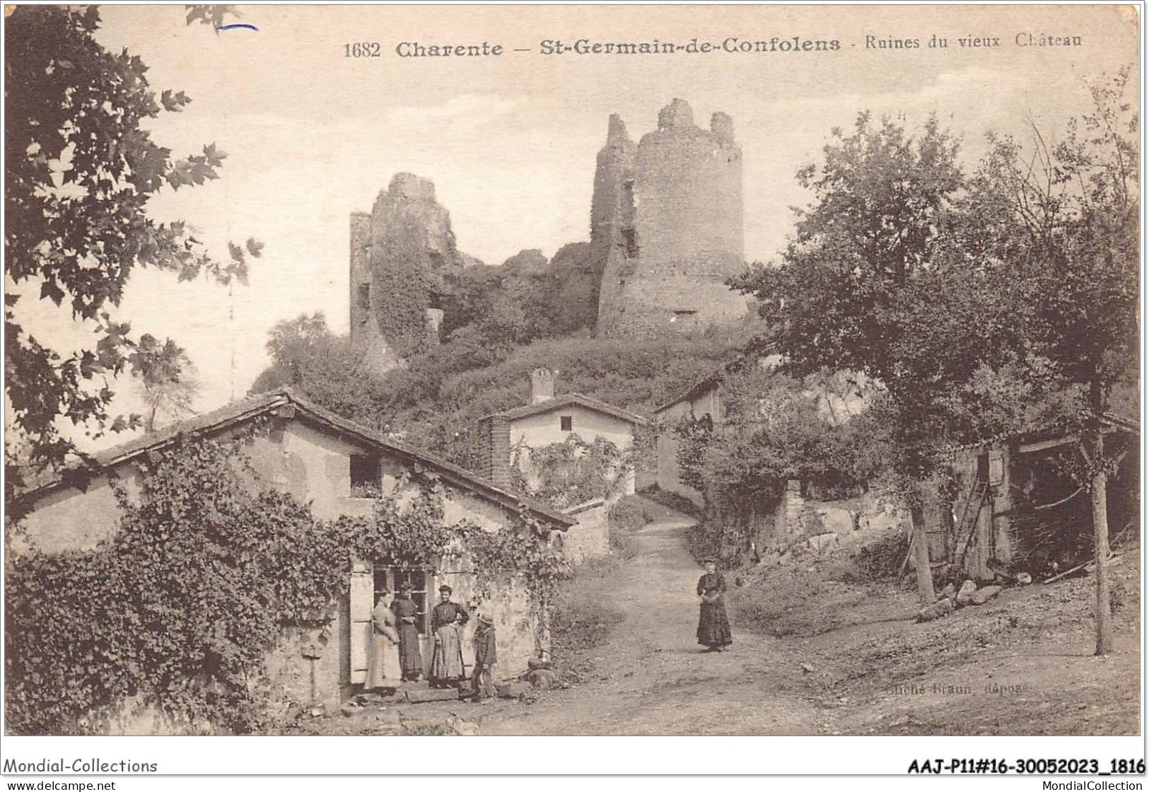 AAJP11-16-0871 - Saint-Germain-de-Confolens - Ruines Du Vieux Château - Autres & Non Classés