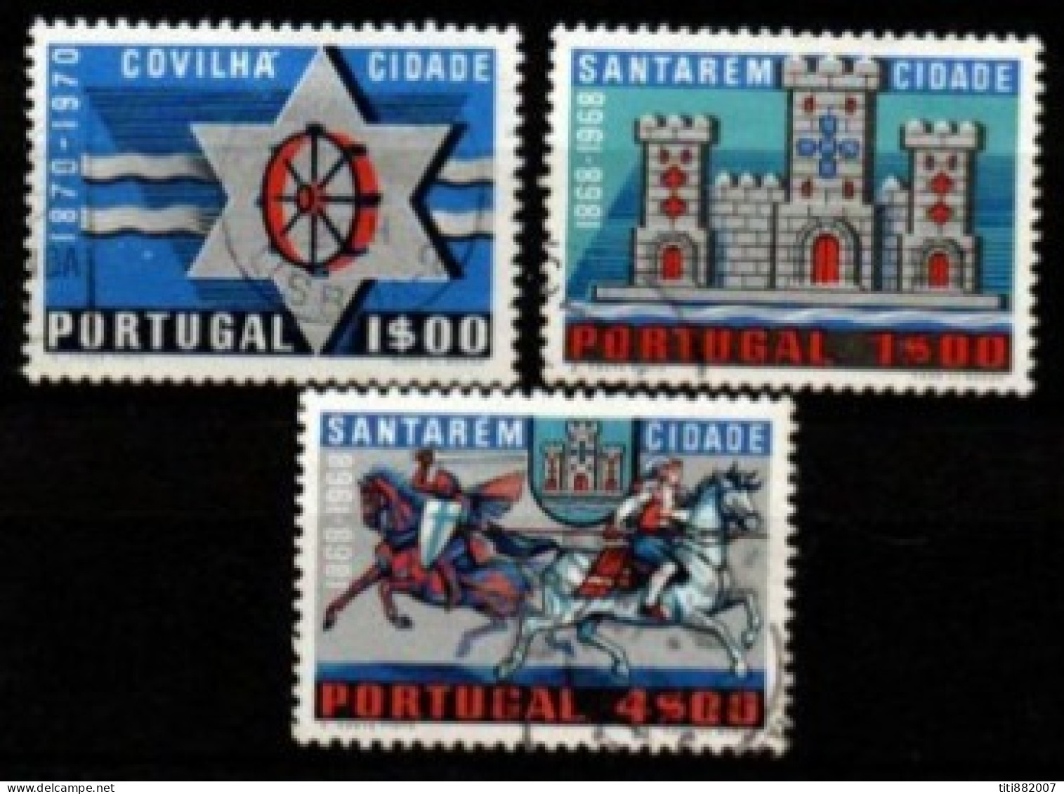 PORTUGAL   -  1970 .  Y&T N° 1089 -1090 - 1092  Oblitérés. - Oblitérés