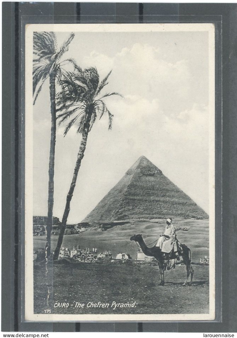 TAXE N°38 -60c BANDEROLLE- /CP EGYPTE POUR PARIS -CàD -16-2-32 - 1859-1959 Covers & Documents