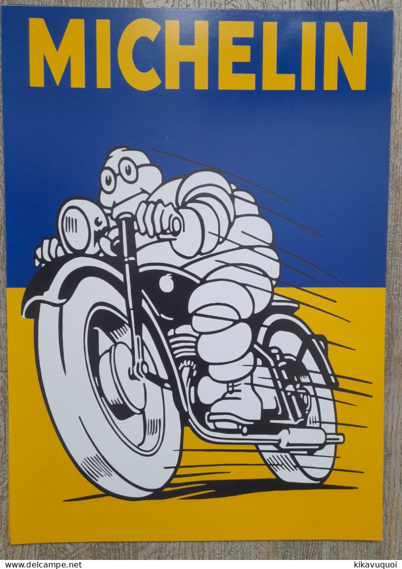 MICHELIN - BIBENDUM MOTO - AFFICHE POSTER - Motorräder