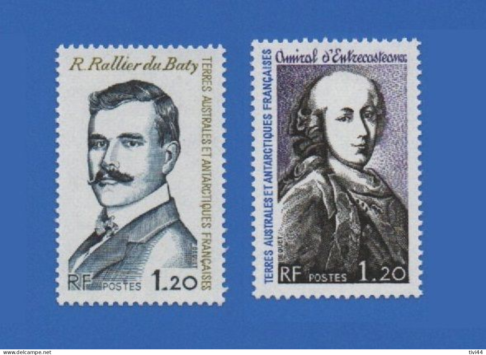 TAAF 76 + 83 NEUFS ** RALLIER DU BATY + AMIRAL D'ENTRECASTEAUX - Unused Stamps