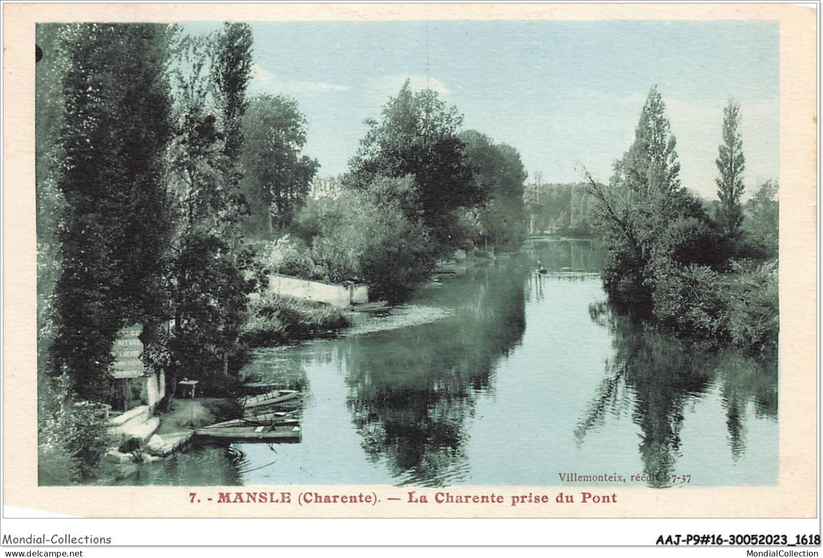 AAJP9-16-0772 - MANSLE - La Charente Prise Du Pont - Mansle
