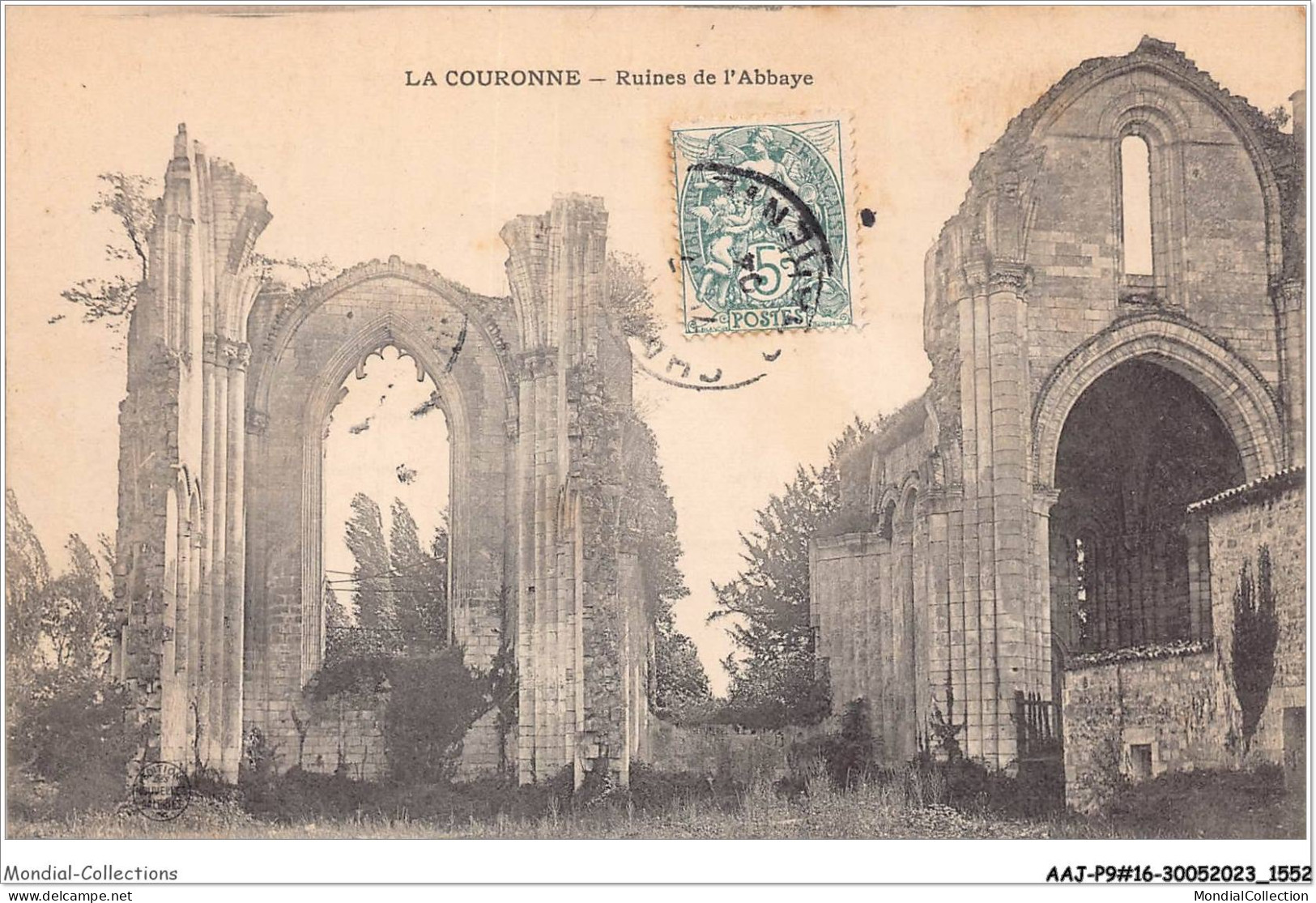 AAJP9-16-0739 - LA COURONNE -Ruines De L'Abbaye - Angouleme
