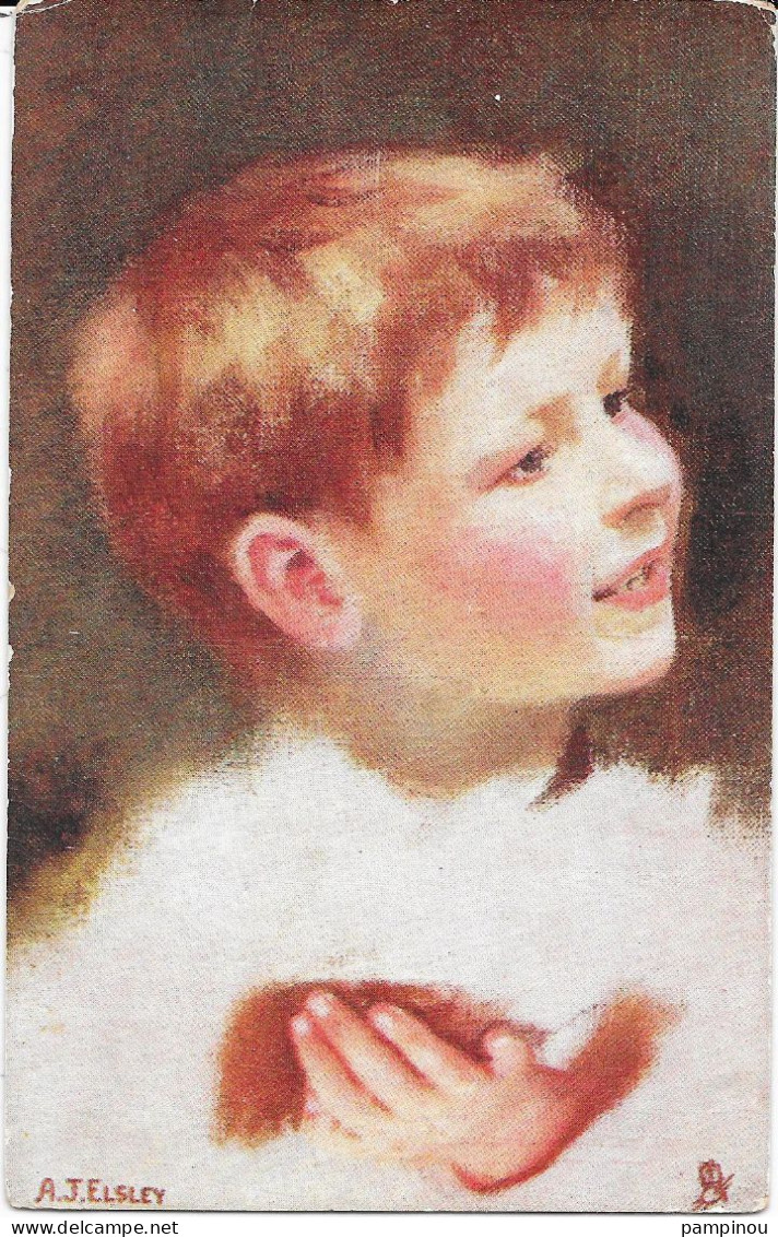 Cpa Anglaise TUCK'S - Portrait Enfant Par ELSLEY - Autres & Non Classés