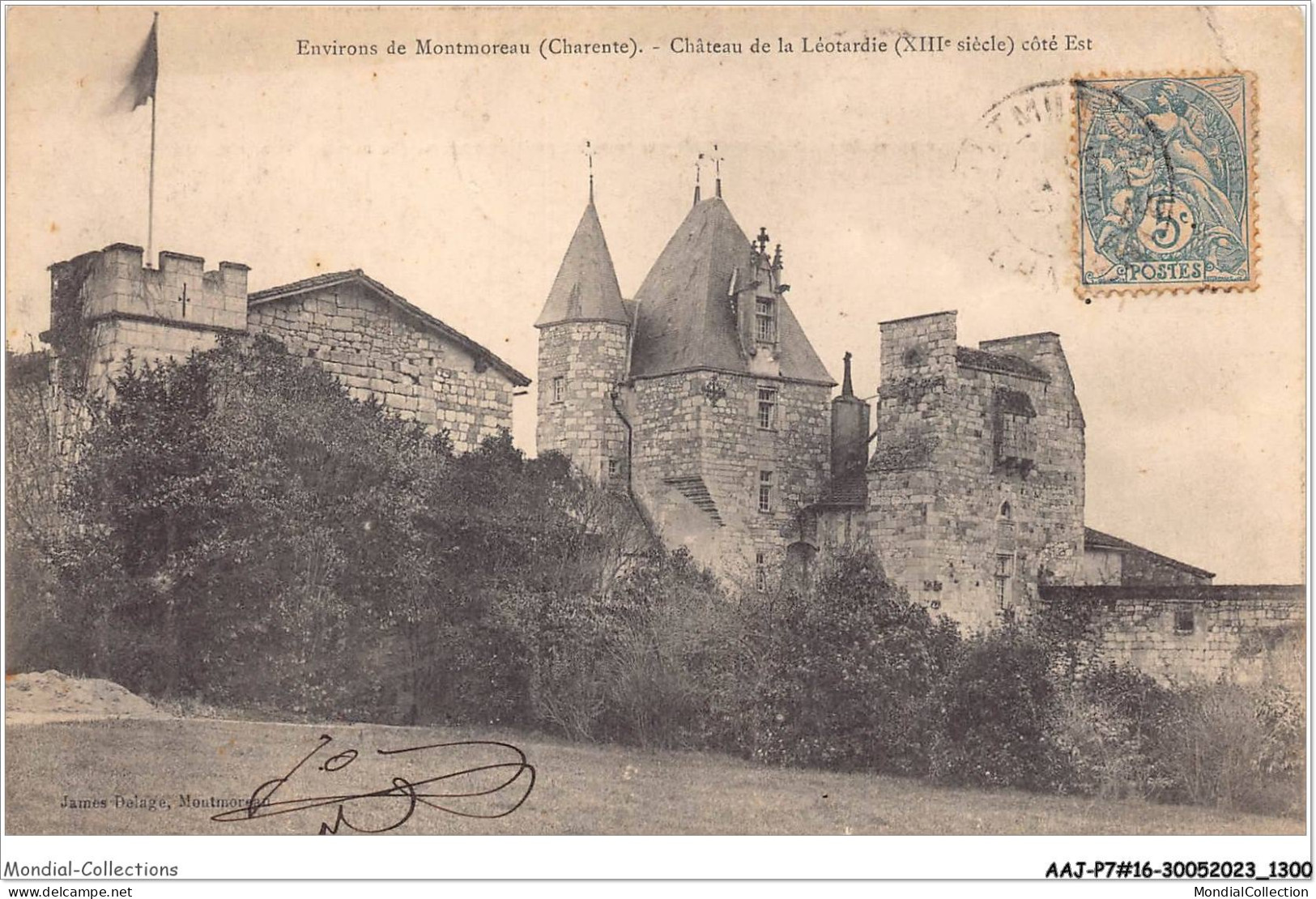 AAJP7-16-0612 - Environs De Montmoreau - Château De La Léotardie - Côté Est - Autres & Non Classés