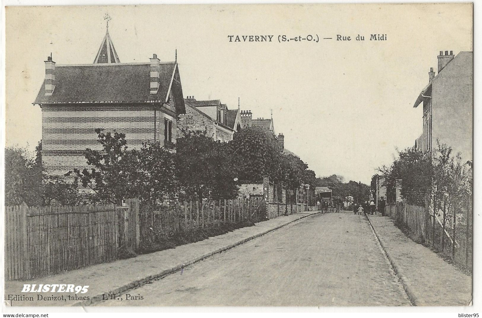 Taverny (95) Rue Du Midi (rue Du Maréchal Foch) Envoyée En 1906 - Taverny