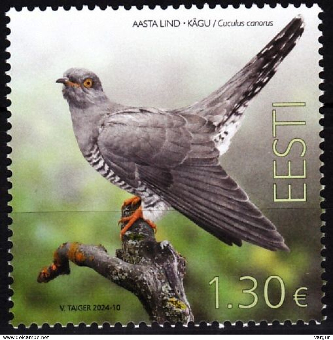 ESTONIA 2024-08 FAUNA Animals: Bird Of The Year - Cuckoo, MNH - Kuckucke & Turakos