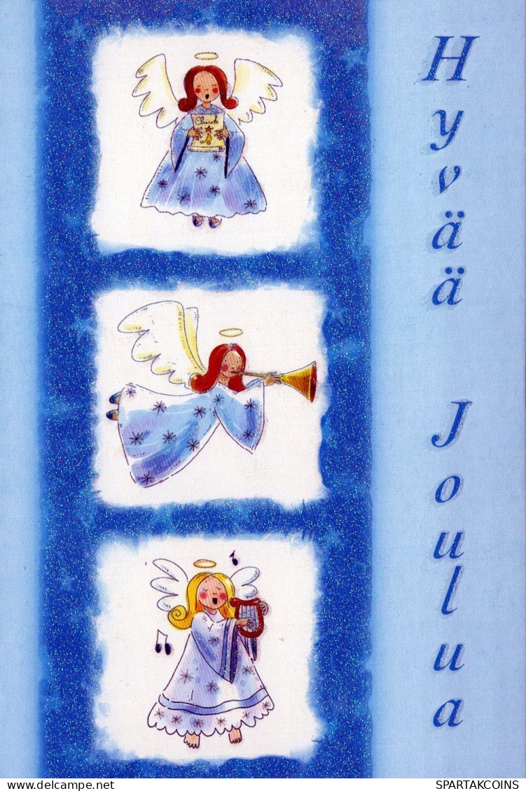 ANGELO Buon Anno Natale Vintage Cartolina CPSM #PAG940.A - Engelen