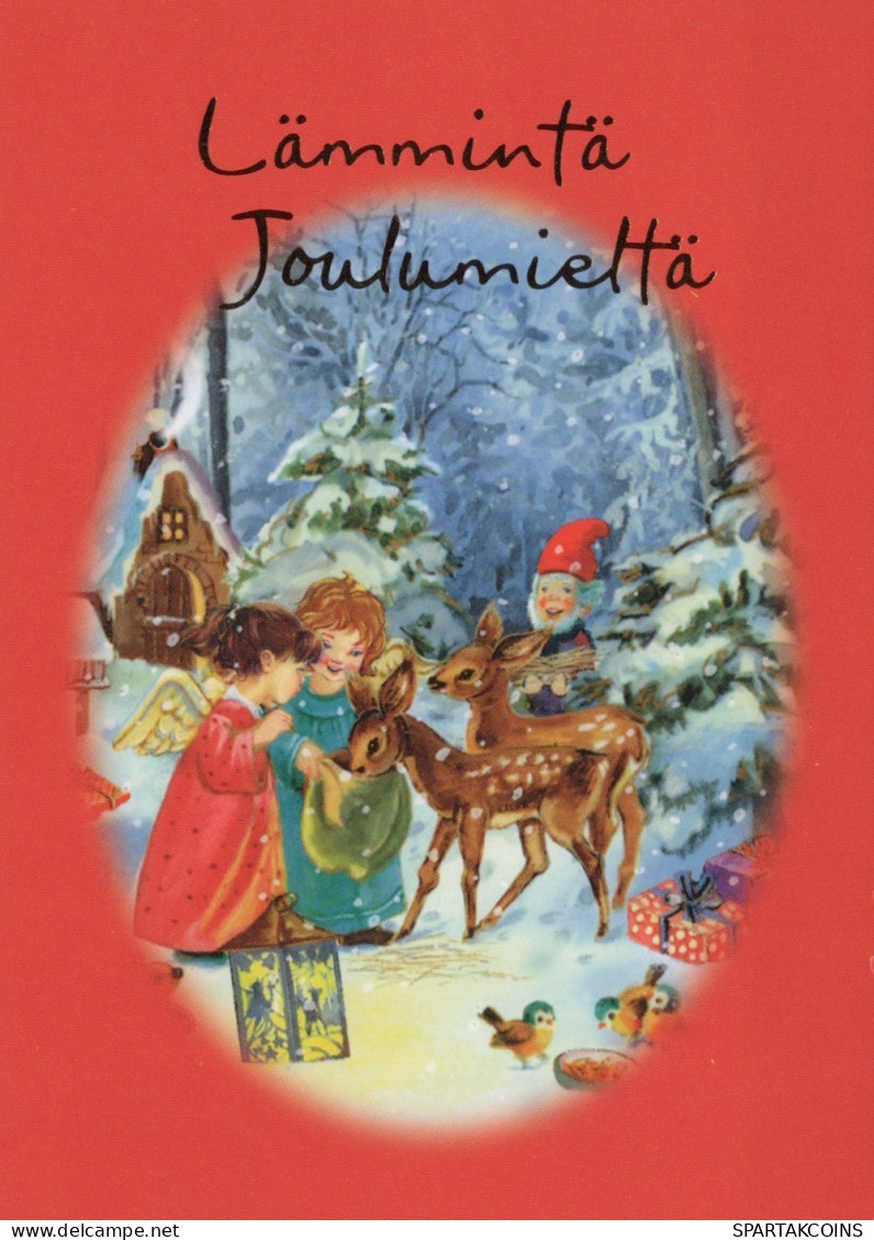 ANGELO Buon Anno Natale Vintage Cartolina CPSM #PAG865.A - Engel