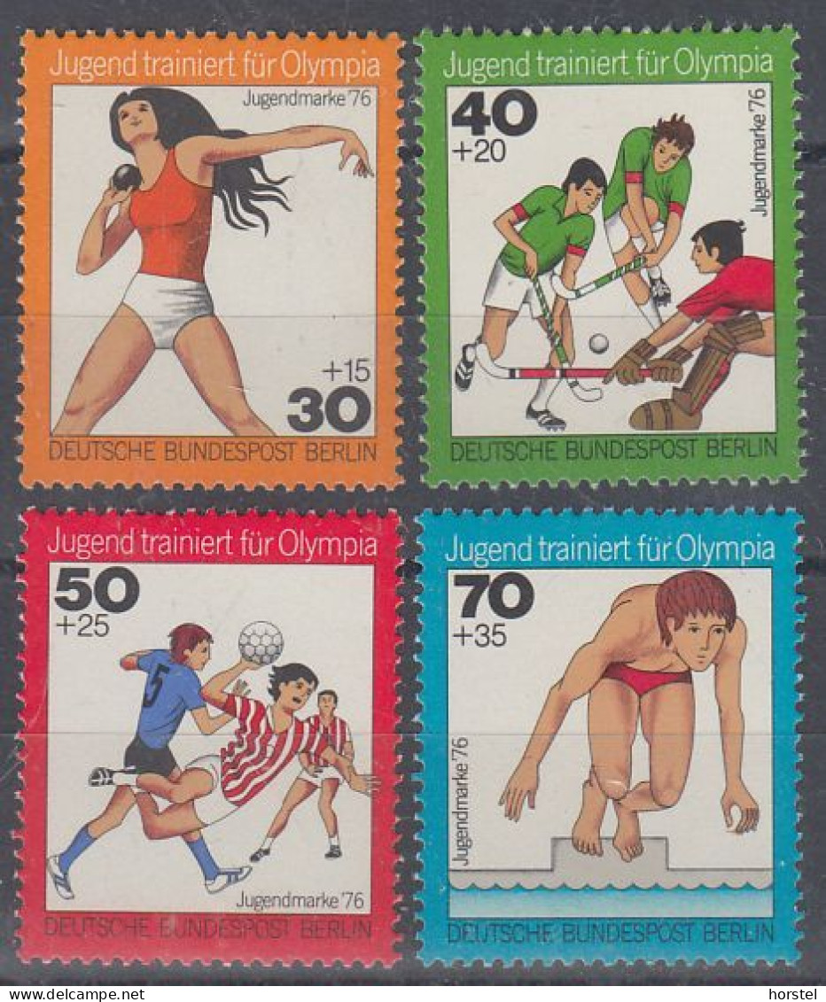 Berlin Mi.Nr.517-520 - Jugendmarken - Jugend Trainiert Für Olympia - Unused Stamps