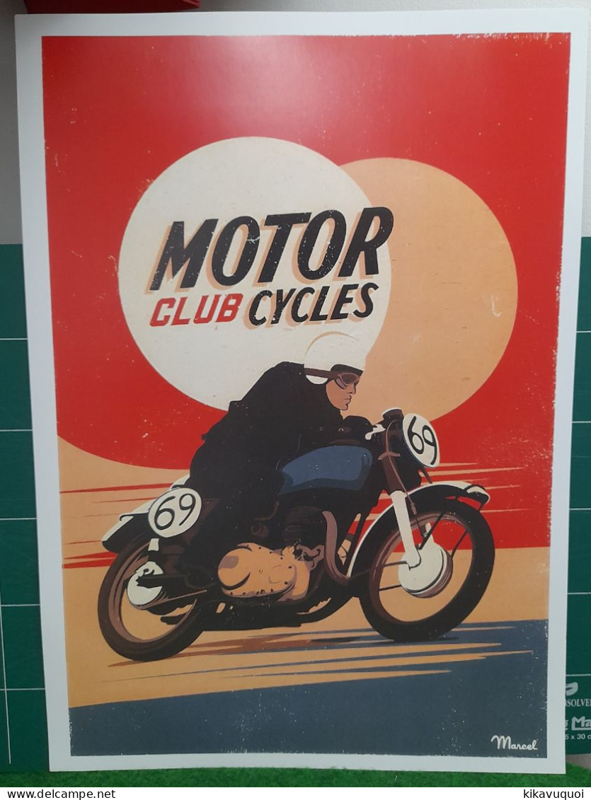 MOTO CLUB - AFFICHE POSTER - Motos