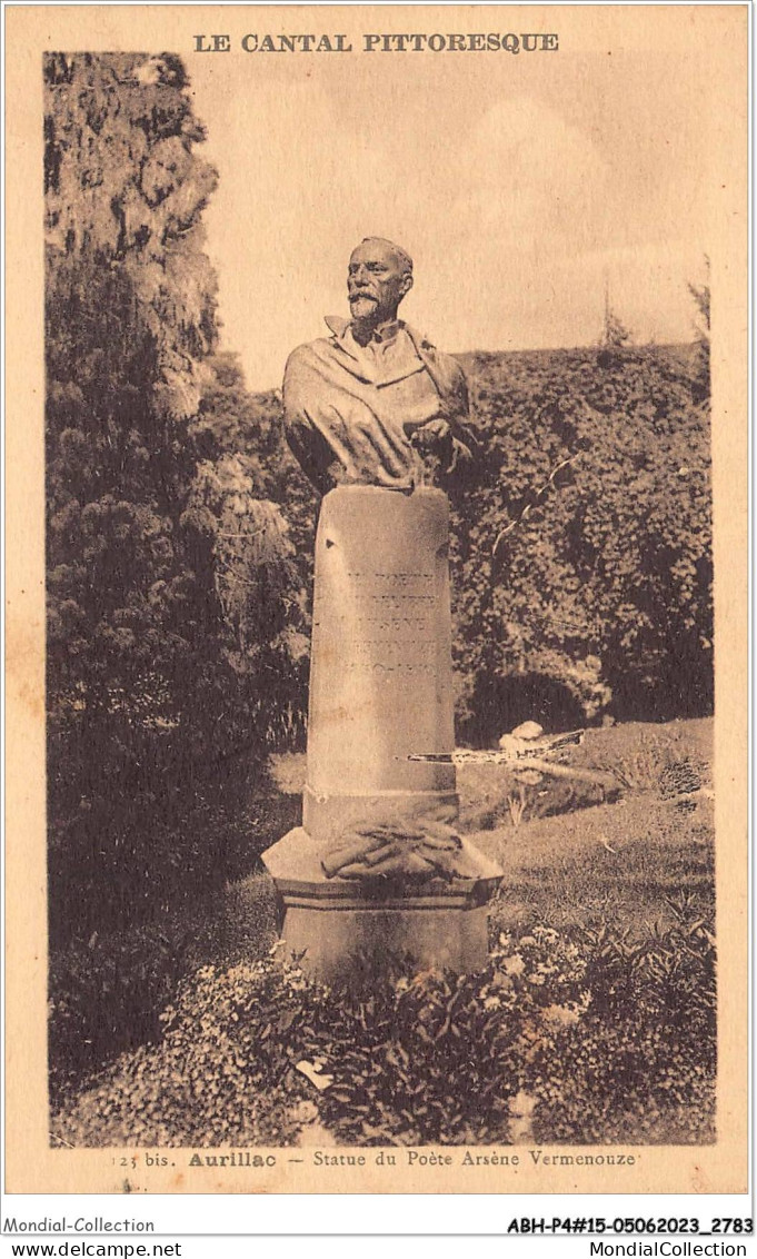 ABHP4-15-0306 - AURILLAC - Statue Du Poète Arsène Vermenouze - Aurillac