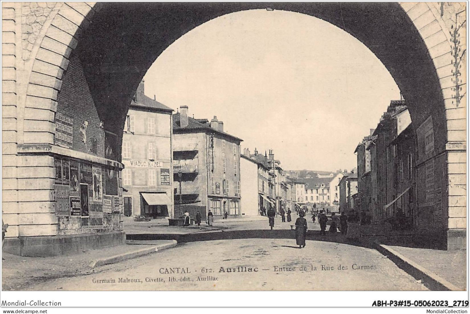 ABHP3-15-0274 - Cantal - AURILLAC - Entrée De La Rue Des Carmes - Aurillac