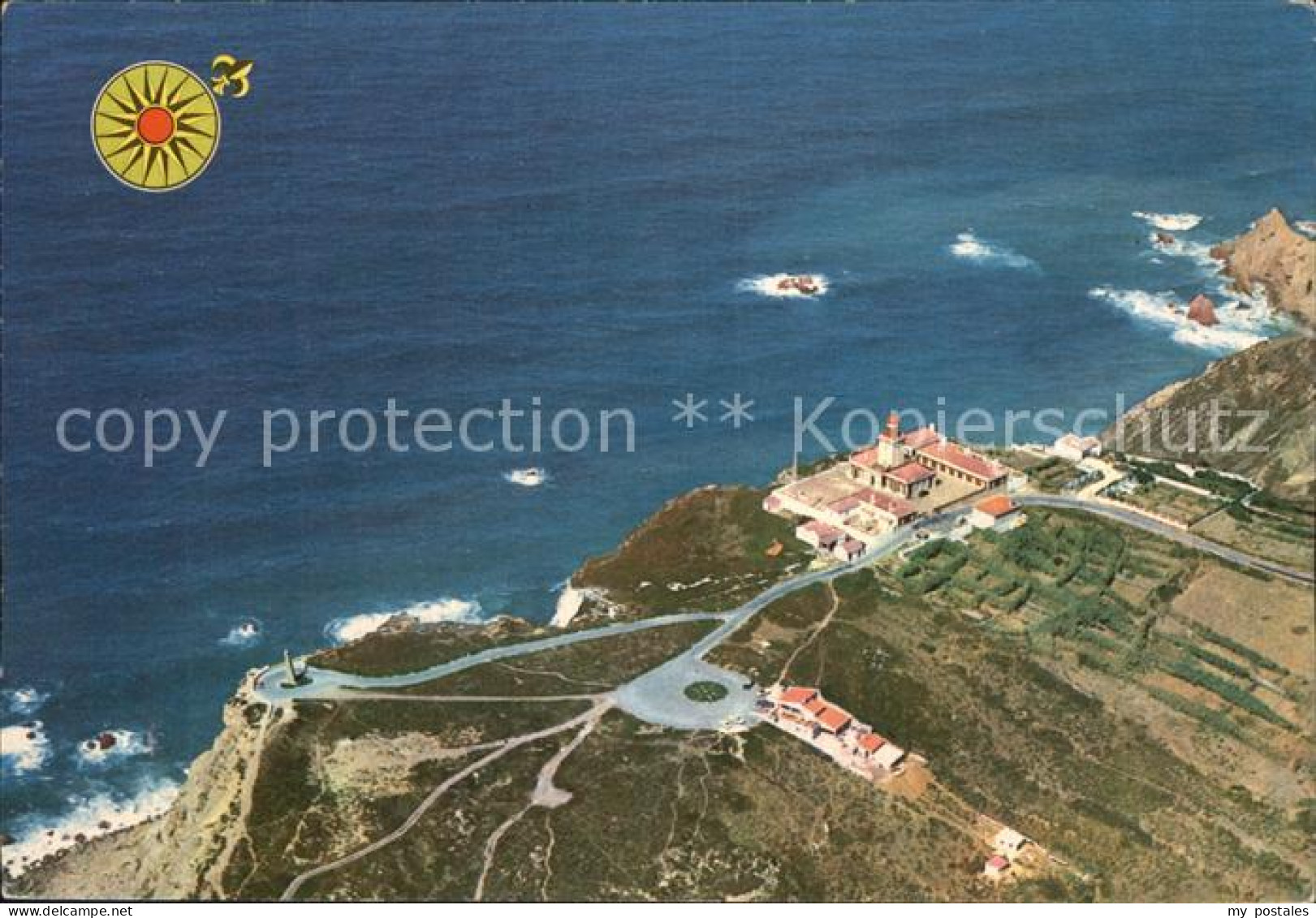 72583215 Cabo Da Roca Cape Rock Westlichste Punkt Europas Fliegeraufnahme Portug - Autres & Non Classés