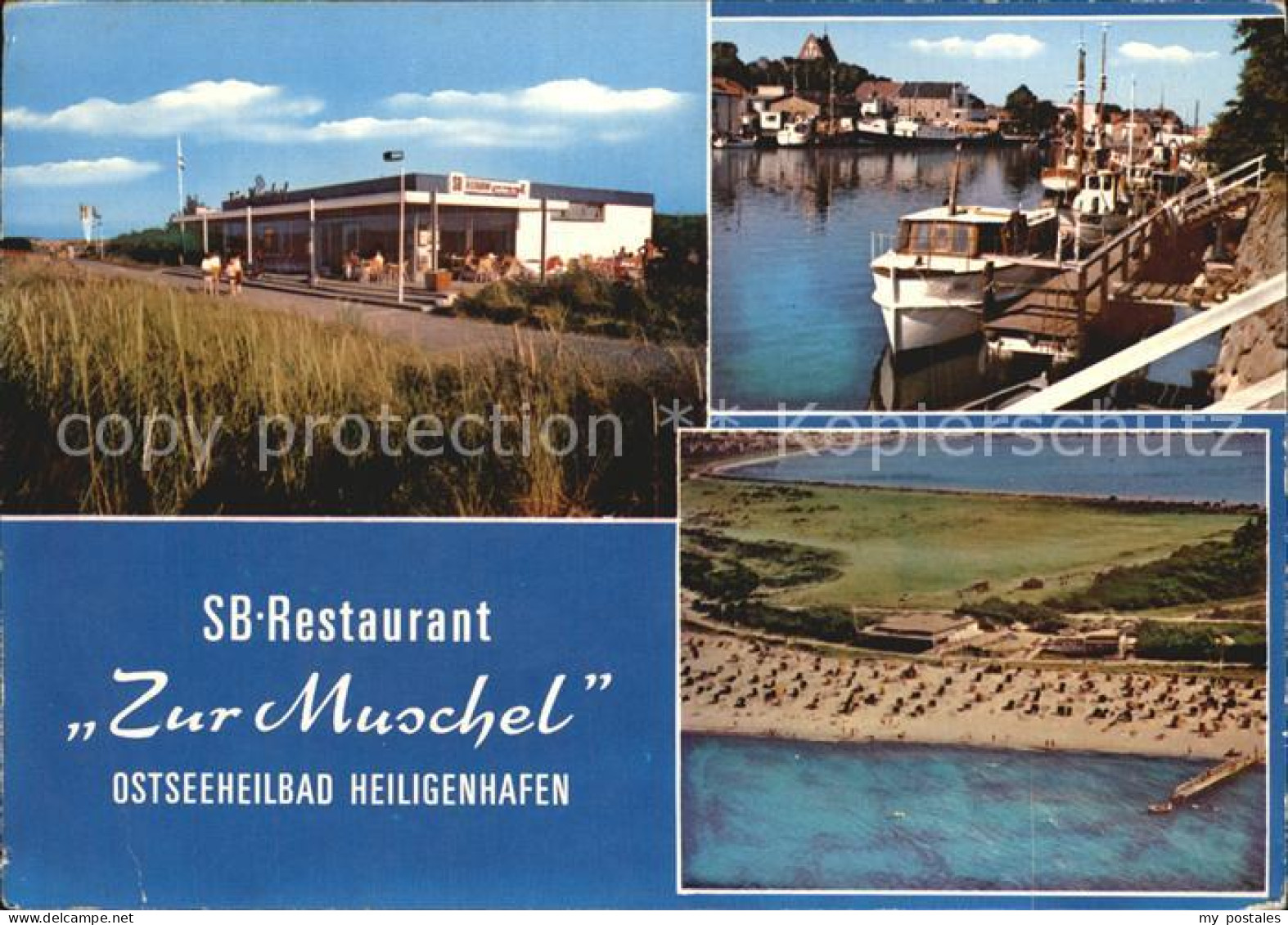72583193 Heiligenhafen Ostseebad SB Restaurant Zur Muschel Bootsanleger Strand F - Heiligenhafen