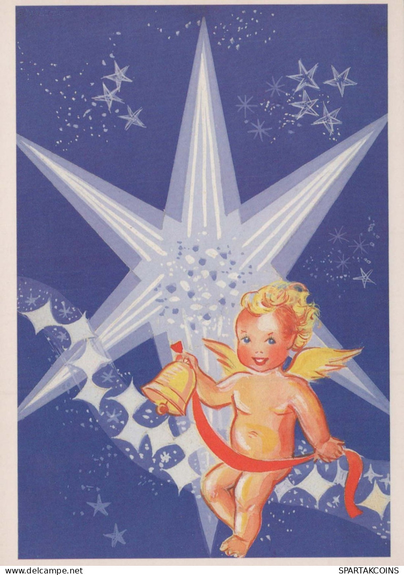 ANGELO Buon Anno Natale Vintage Cartolina CPSM #PAS721.A - Engel