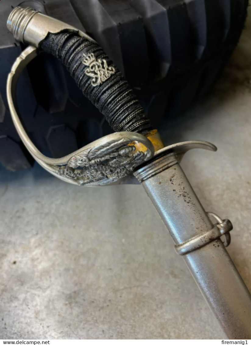 WW1 German ; Prussian Mod.1889 Infantry Officers Sword - Wartime Produced IOD 89 - Knives/Swords