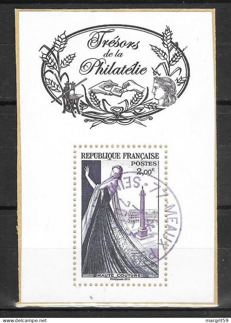 Les Trésors De La Philatélie 2015 - Feuille 2 - Haute-couture - 2,00 Mehrfarbig - Used Stamps
