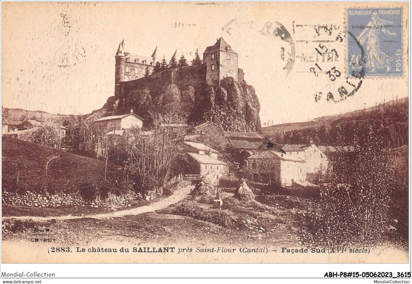 ABHP8-15-0722 - Le Château Du SAILLANT - Près SAINT-FLOUR - Façade Sud - Saint Flour