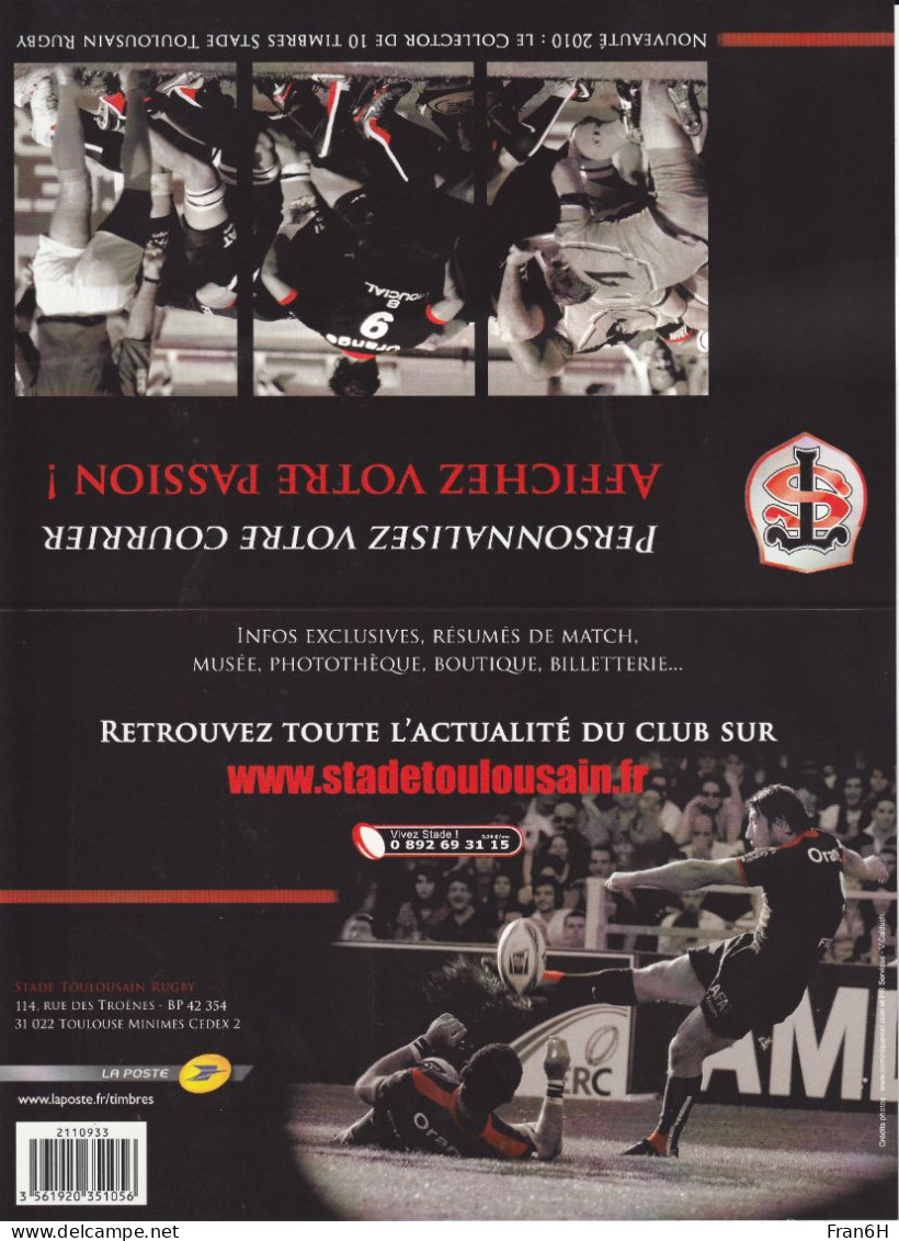 Stade Toulousain - Neuf - Collector - Autoadhesif - Autocollant - - Collectors