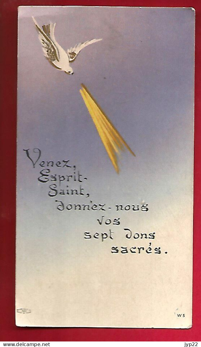 Image Pieuse Ed Boumard W5 Venez Esprit Saint ... Confirmation Par Mgr Schmitt Yvonne Calin Sarreguemines 27-05-1963 - Images Religieuses