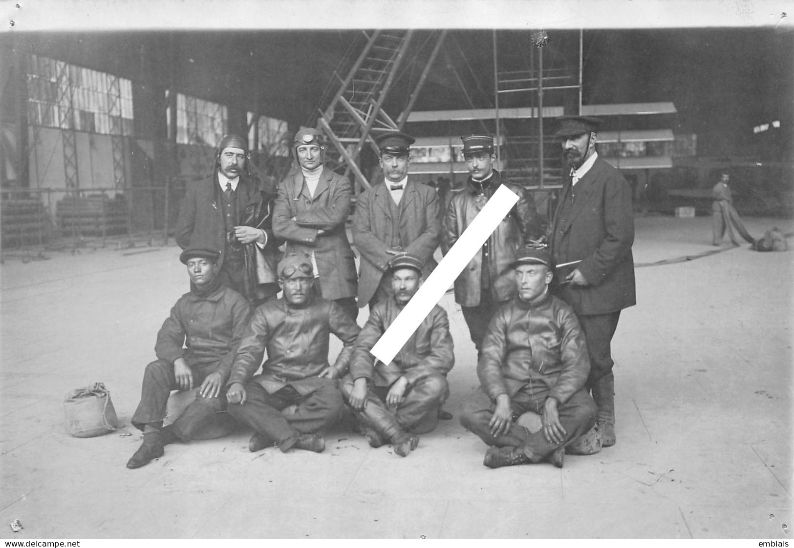 TOURNON SAINT MARTIN - Grdes Manœuvres Du Sud Ouest - Photo Originale De L'Équipage Du Dirigeable " Adjudant Réau " 1911 - Aviation