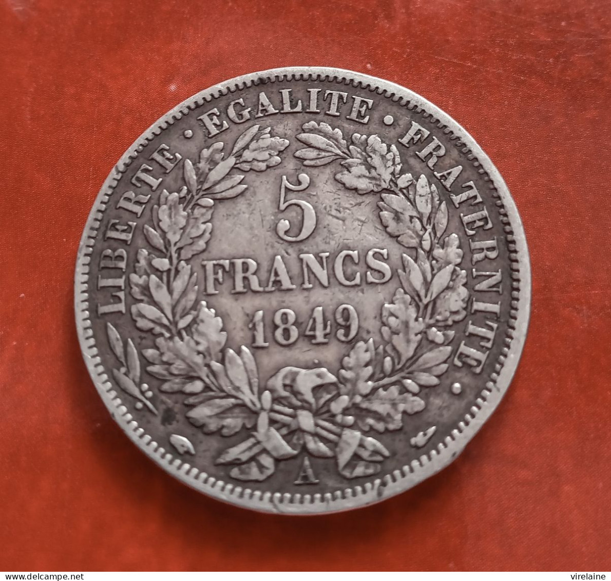 FRANCE Monnaie Argent 5 Francs Céres 1849 A  Main Chien - 5 Francs