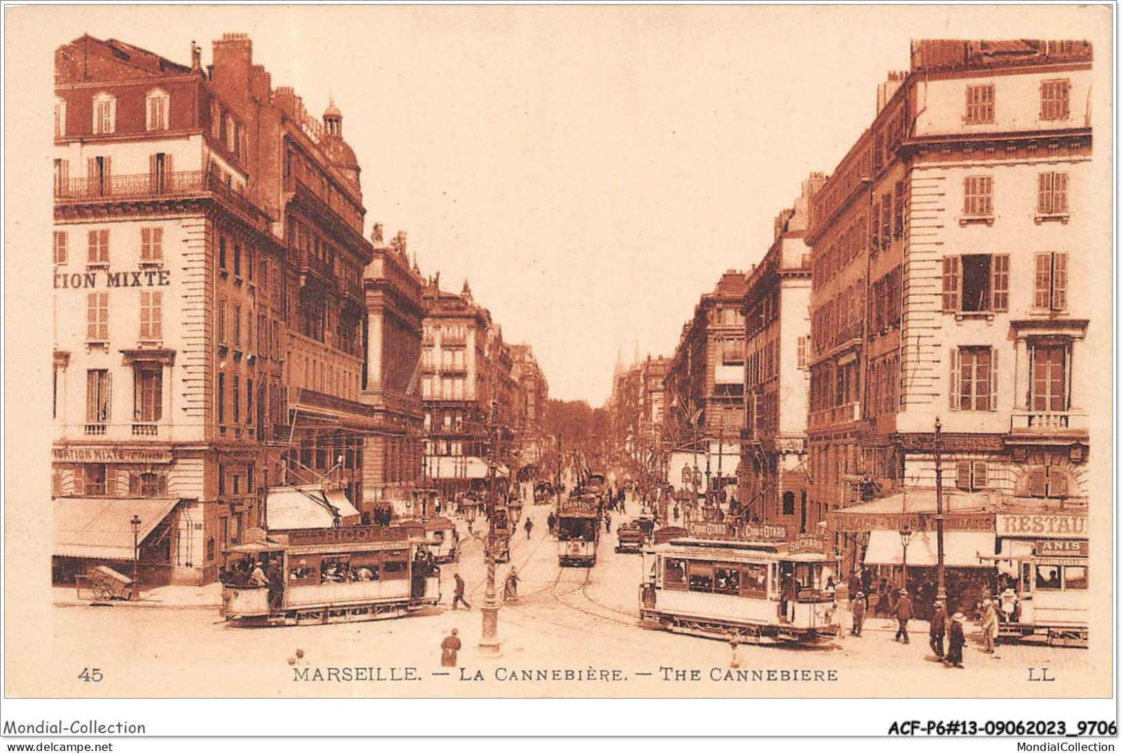 ACFP6-13-0571 - MARSEILLE - La Cannebiere - The Canebière, City Centre