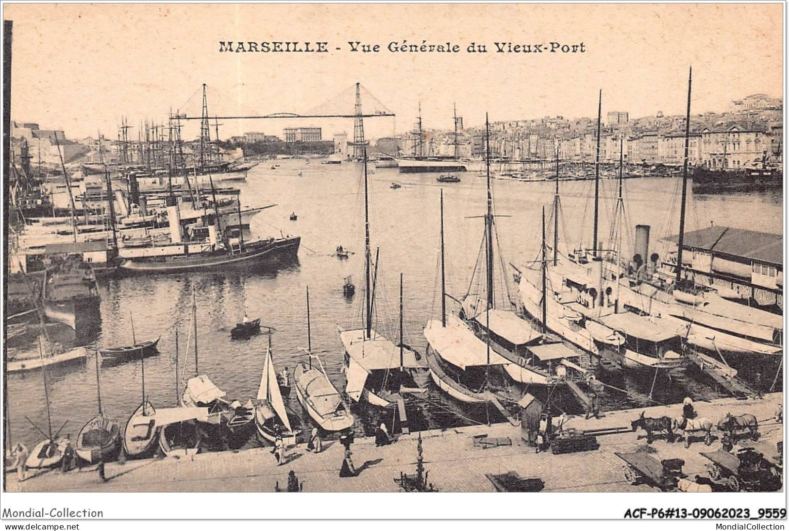 ACFP6-13-0497 - MARSEILLE - Vue Générale Du Vieux Port  - Old Port, Saint Victor, Le Panier