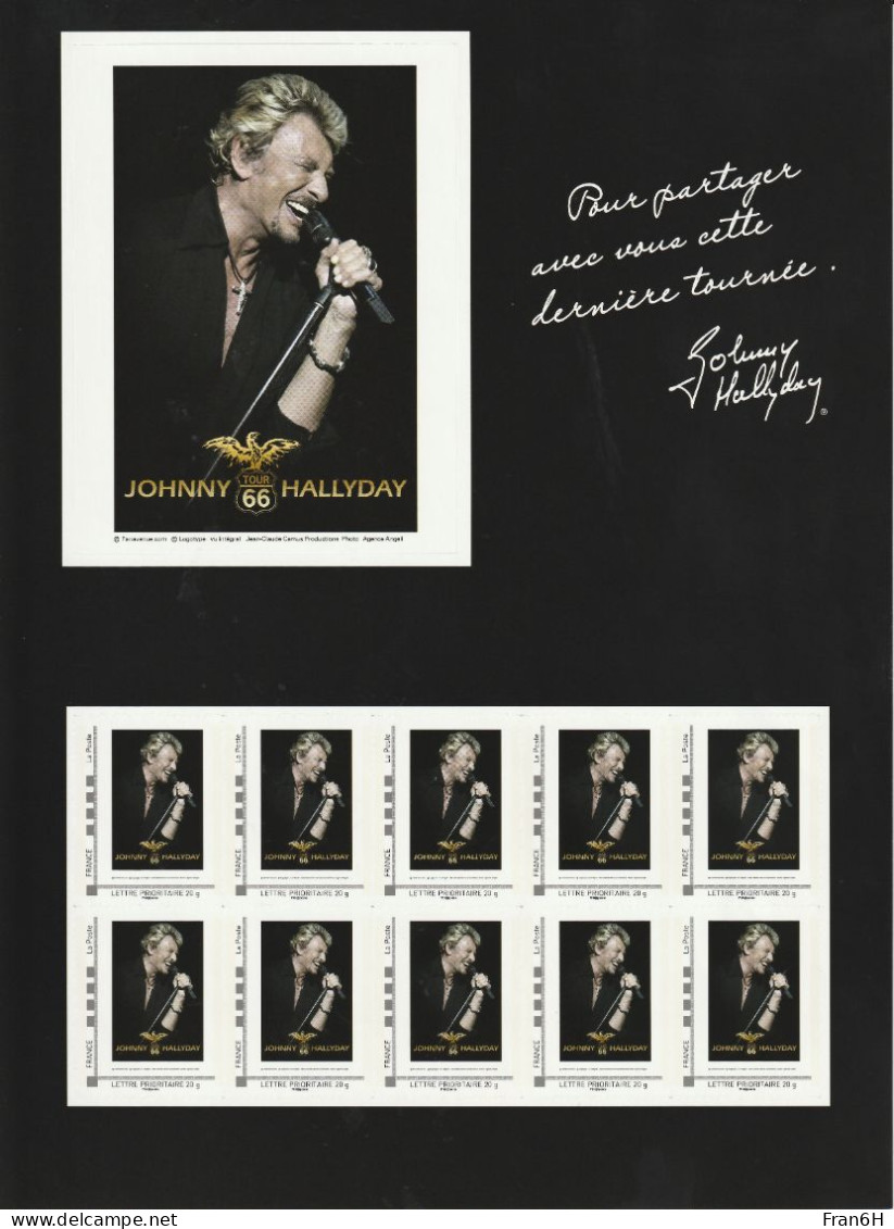 Johnny Hallyday - Neuf - Collector - Autoadhesif - Autocollant - - Collectors