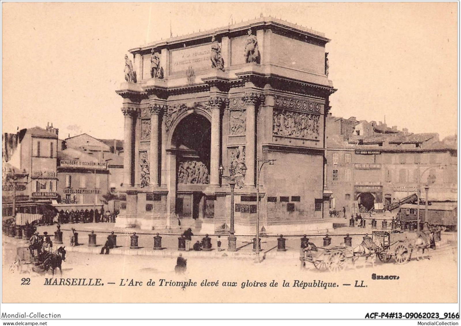 ACFP4-13-0300 - MARSEILLE - L'arc De Triomphe - The Canebière, City Centre