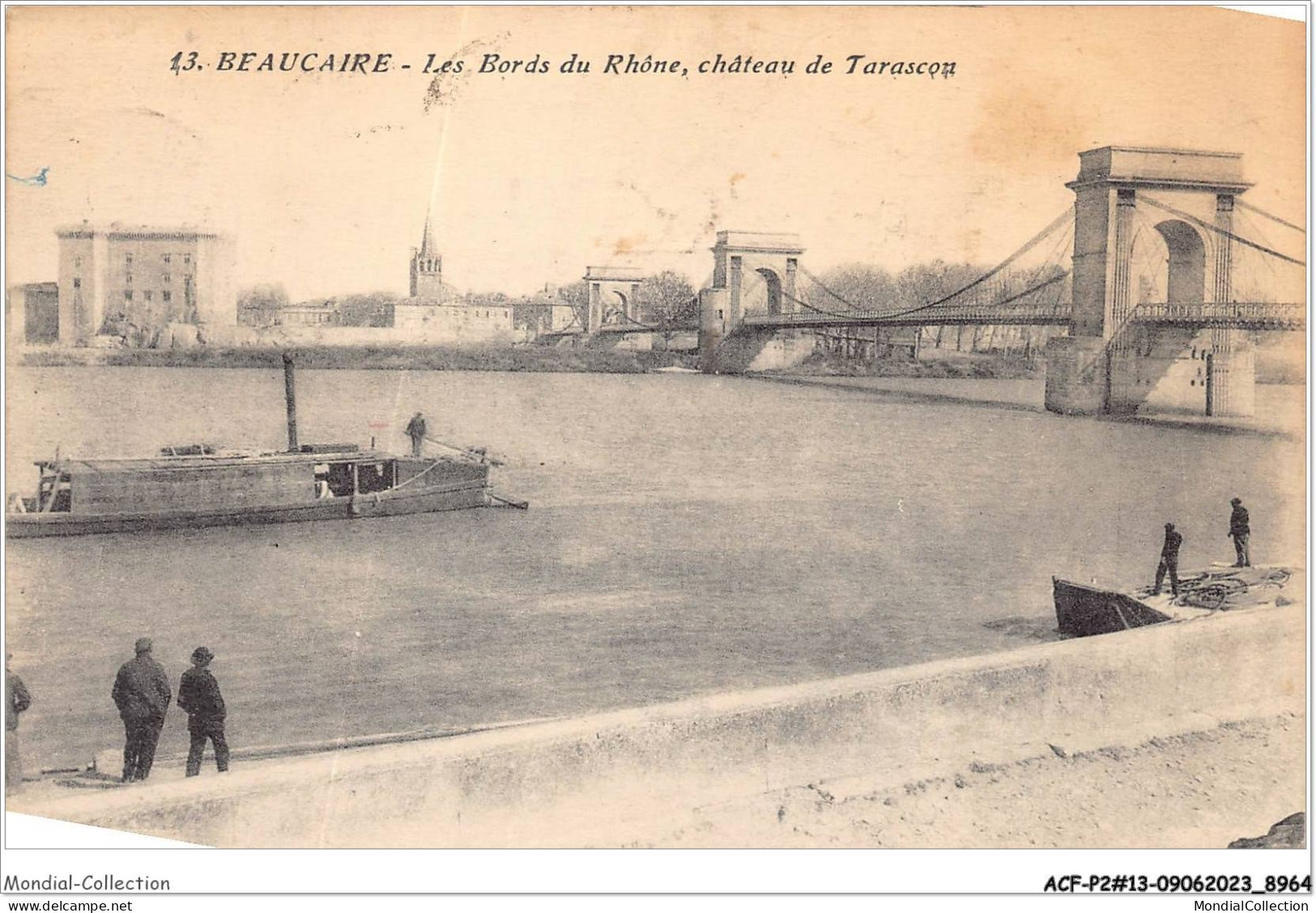 ACFP2-13-0199 - BEAUCAIRE - Les Bords Du Rhone - Chateau De Tarascon  - Autres & Non Classés