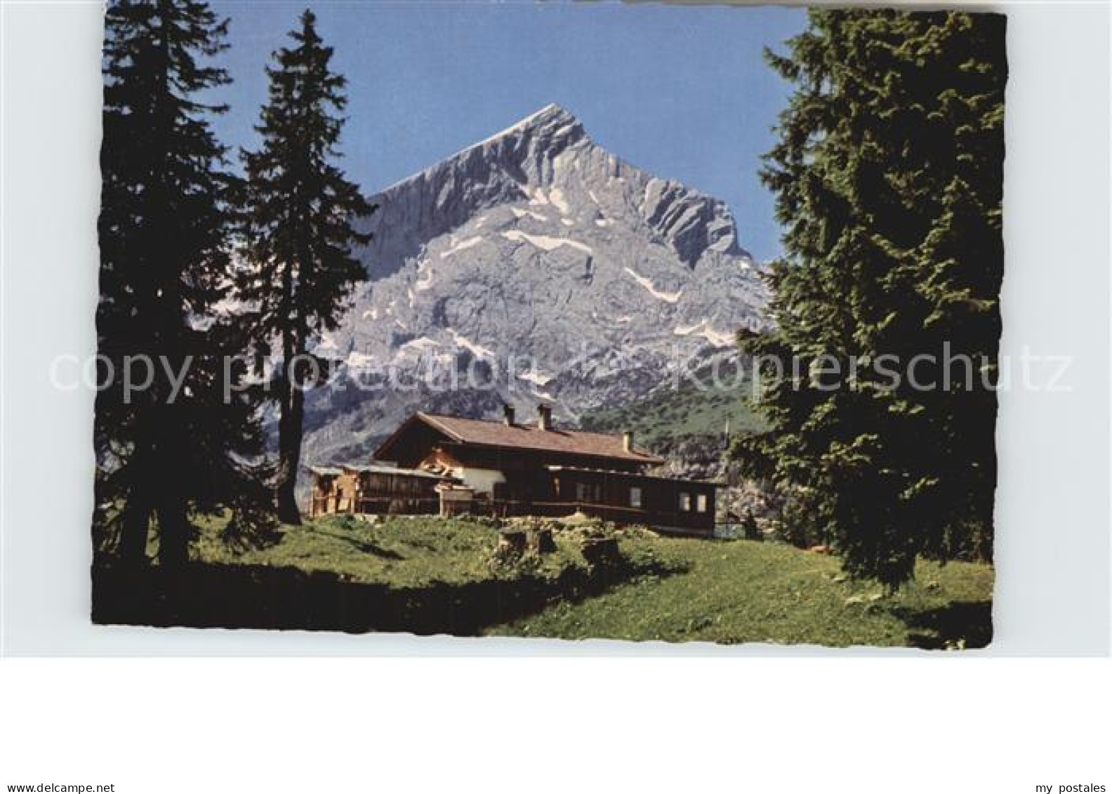 72582522 Garmisch-Partenkirchen Kreuzalm Gegen Alpspitze Huber Karte Nr 8158 Gar - Garmisch-Partenkirchen