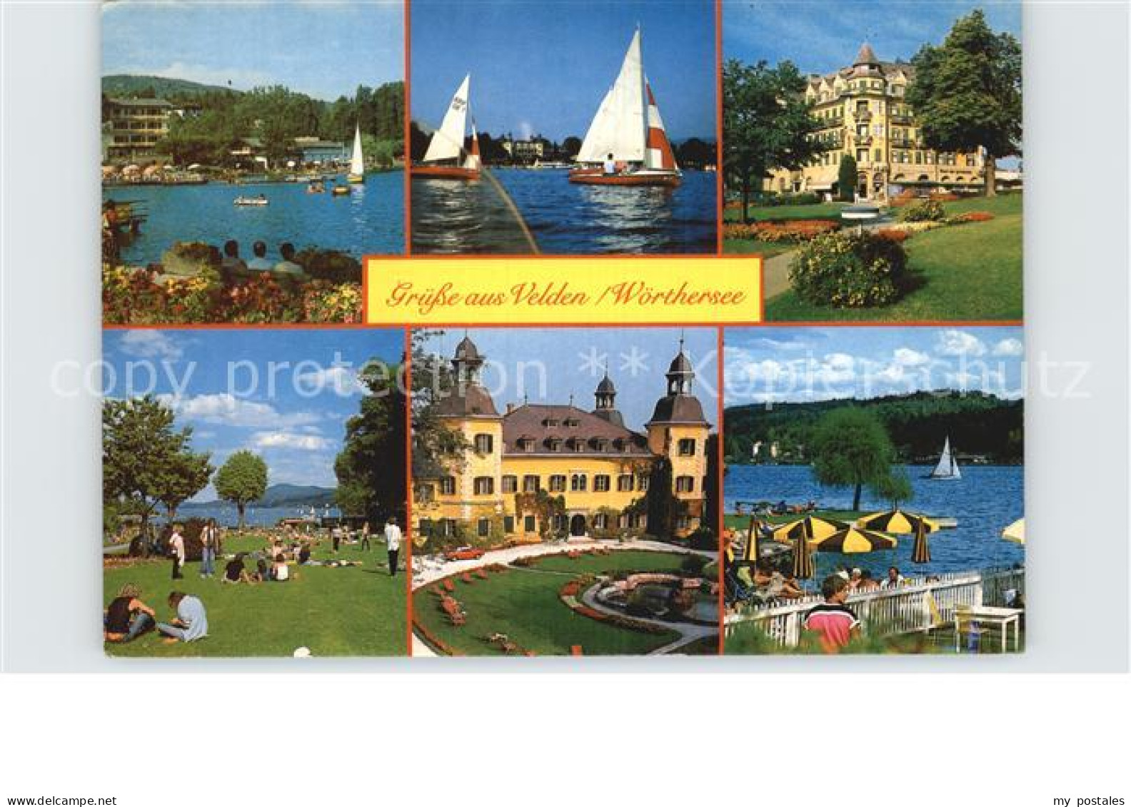 72582478 Velden Woerther See Schlosshotel Carintha Hotel Promenade Segelboot Lie - Sonstige & Ohne Zuordnung