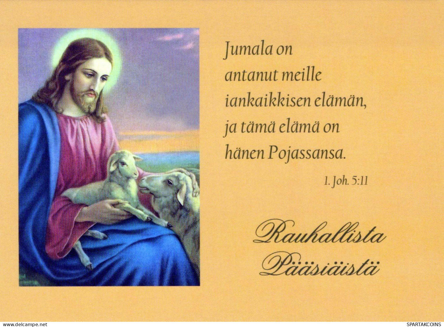 JESUS CHRIST Christianity Religion Vintage Postcard CPSM #PBP787.A - Jésus