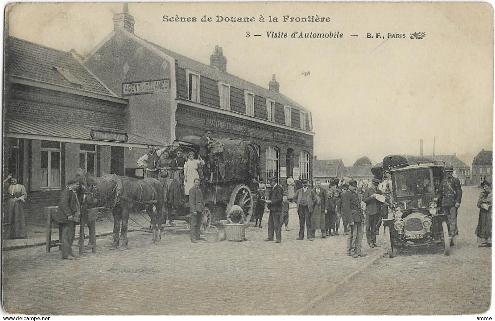 Douane   *  Scènes De Douane à La Frontière  -  Visite D'Automobile - Douane